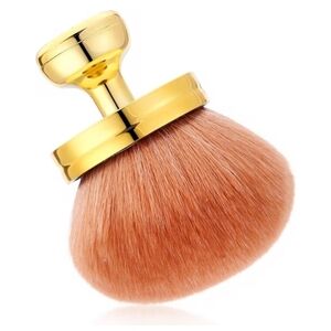 Luxurious Gold and Tan Makeup Brush